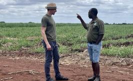 Prof. Albertus speaking with locals